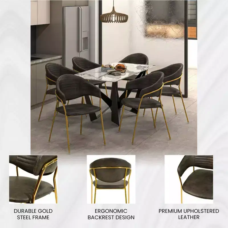Upholstered Dining Chair Set of 2 Velvet Camelback Stainless Steel Legs 330 lbs