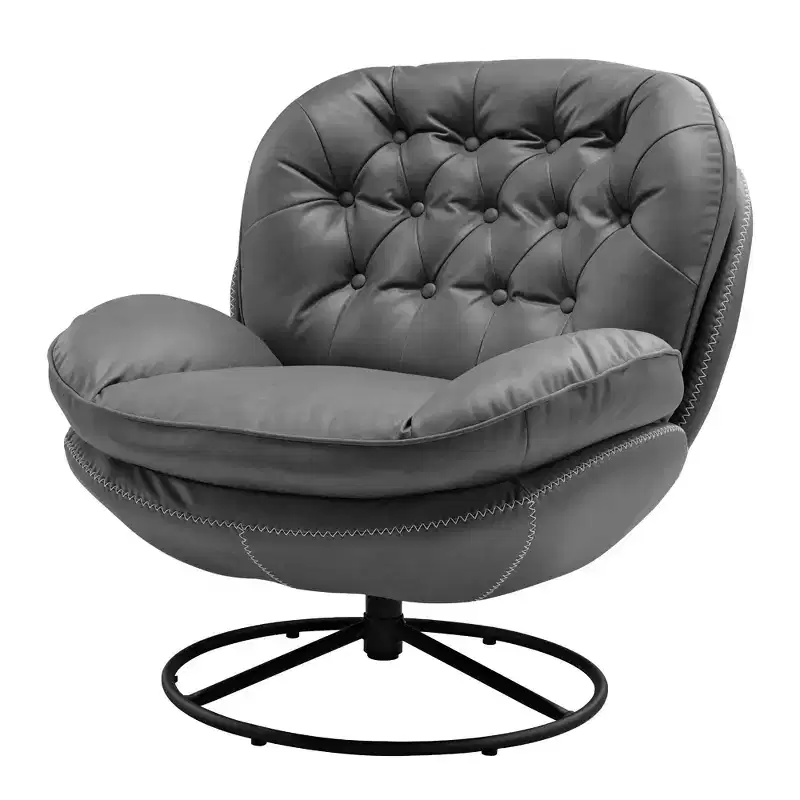 EUREKA ERGONOMIC Camden, Modern Swivel Lounge Chair