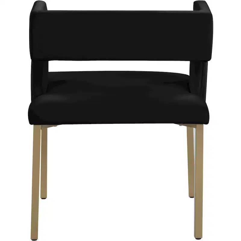 Meridian Furniture,Caleb Velvet Dining Chair, Set of 2