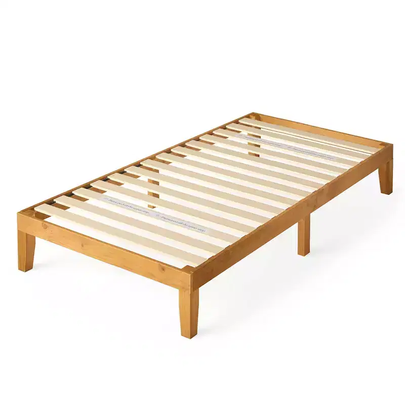 Alexia Standard Wood Platform Bed Frame Natural - Zinus