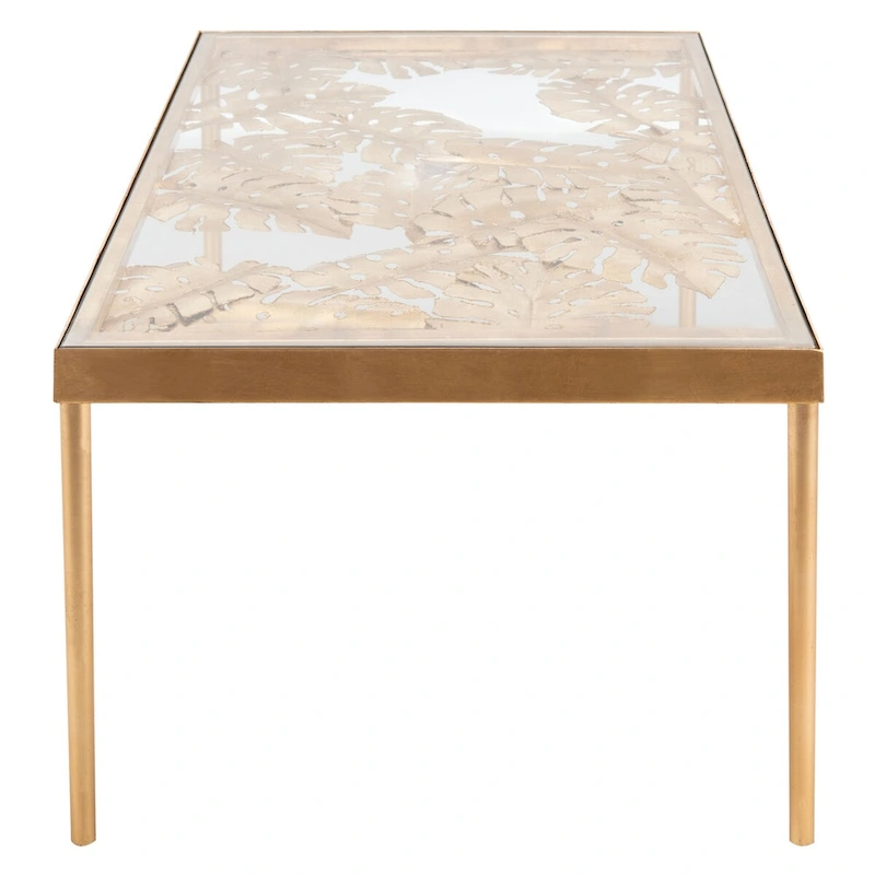 SAFAVIEH Rianda Palm Leaf Coffee Table - 24 x 47.5 x 18 - 24Wx48Dx18H