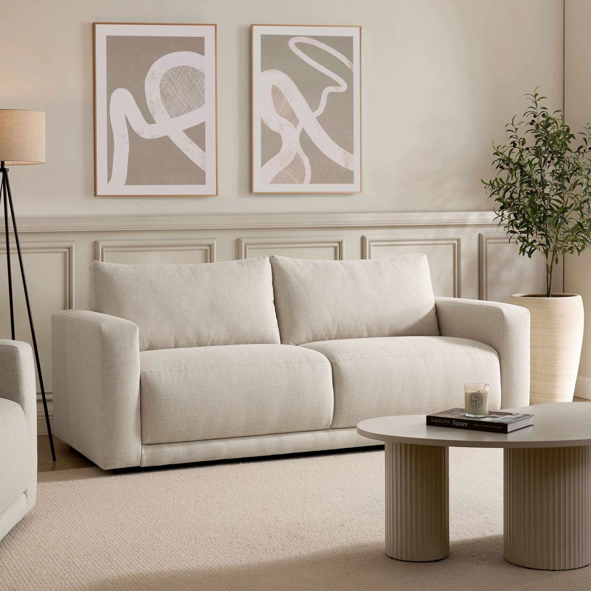 3 Seater Sofa - Beige