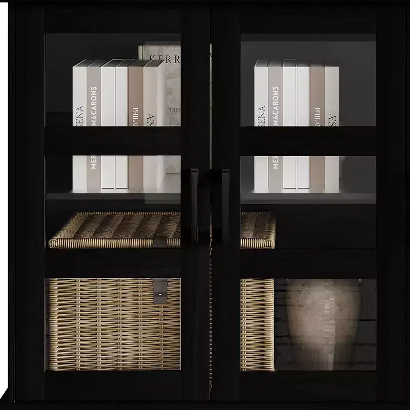 Modern Wood Sideboard Buffet Cabinet with Storage Doors for Dining Room