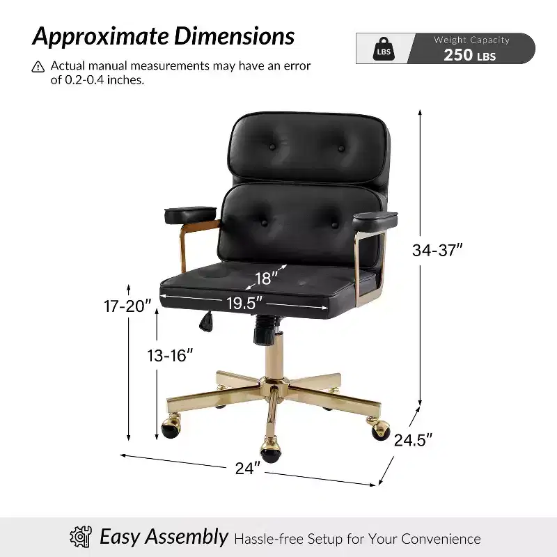 Debby Modern 37 H Office Chair with Adjustable Height|ARTFUL LIVING DESIGNS
