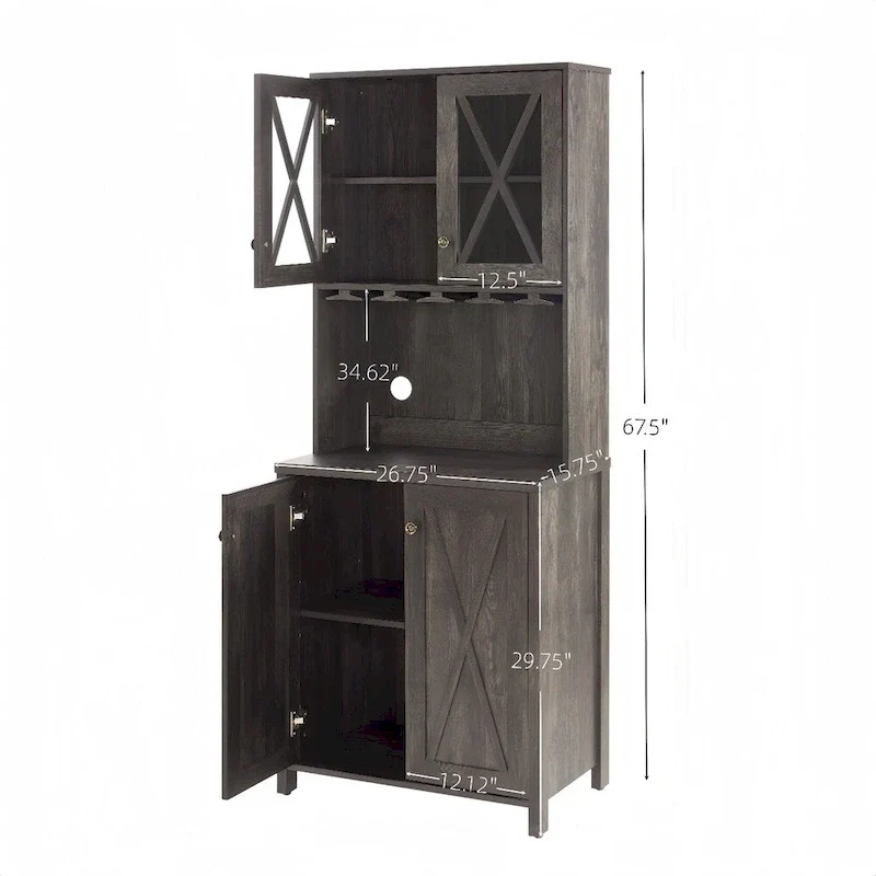 Sideboards Buffets Bar Cabinet with Wine Rack