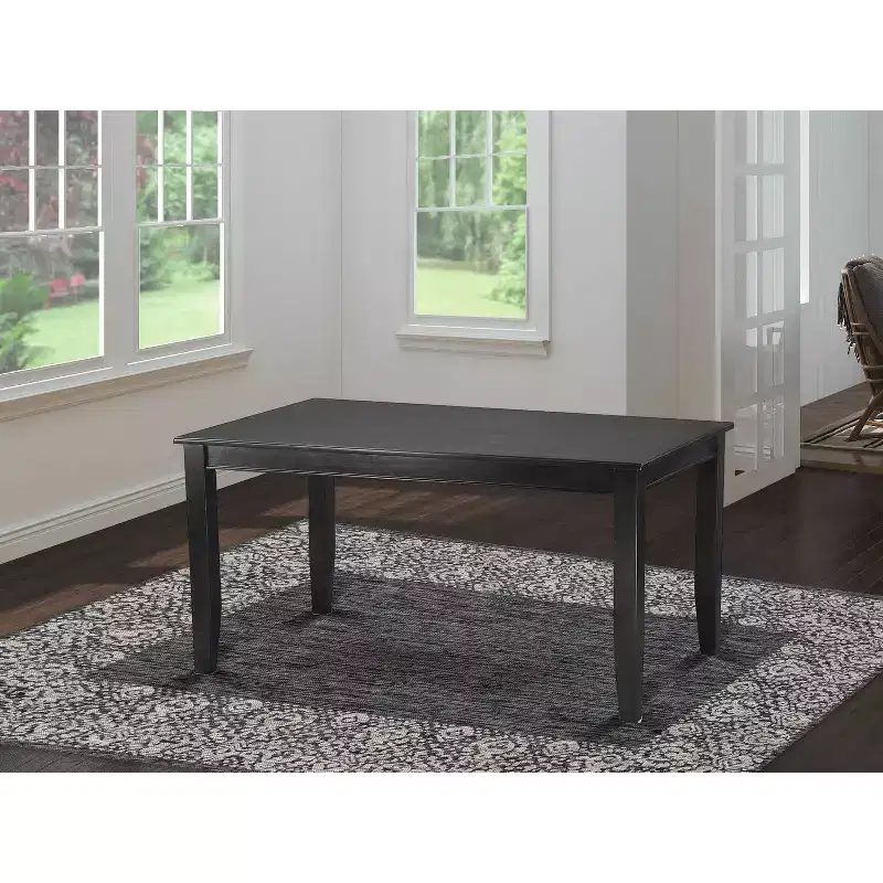 Rectangular Dining Table, 36x60, Black / Mahogany