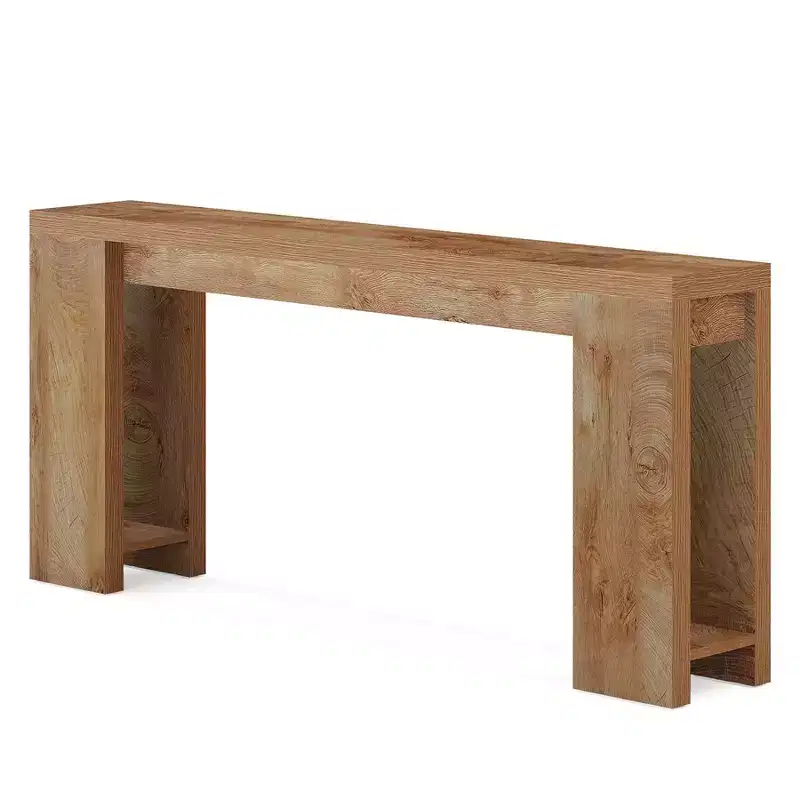 Wood Console Table, Farmhouse Sofa Table Entryway Table