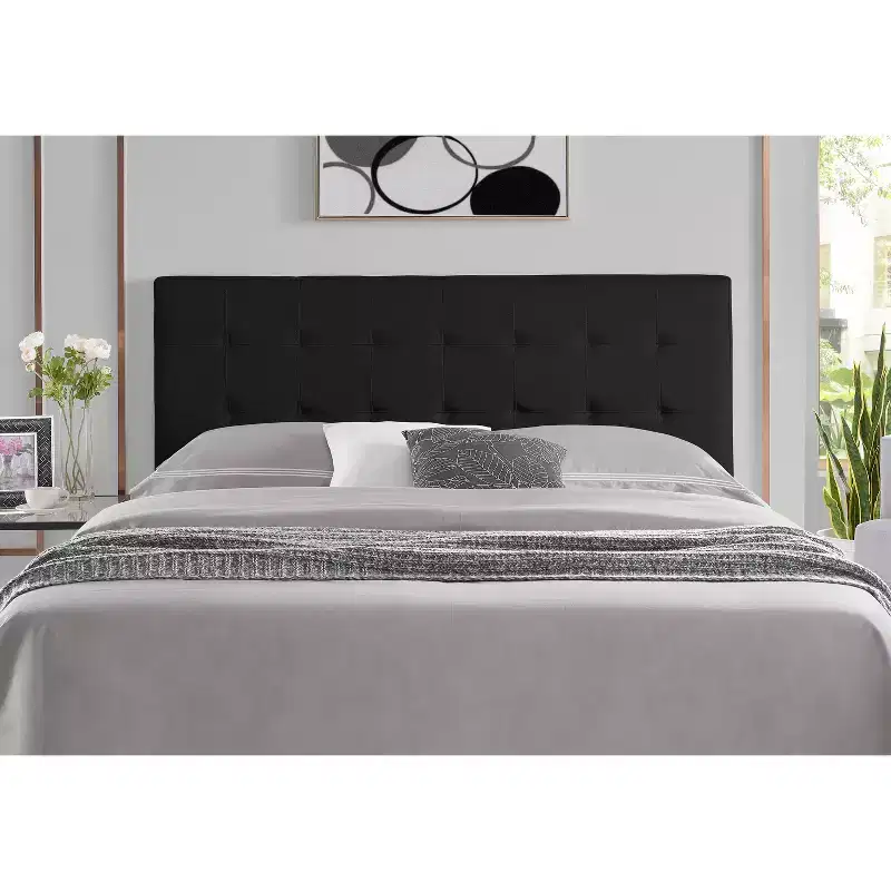 Square Channel Tufting Queen Headboard for Queen Size Bed