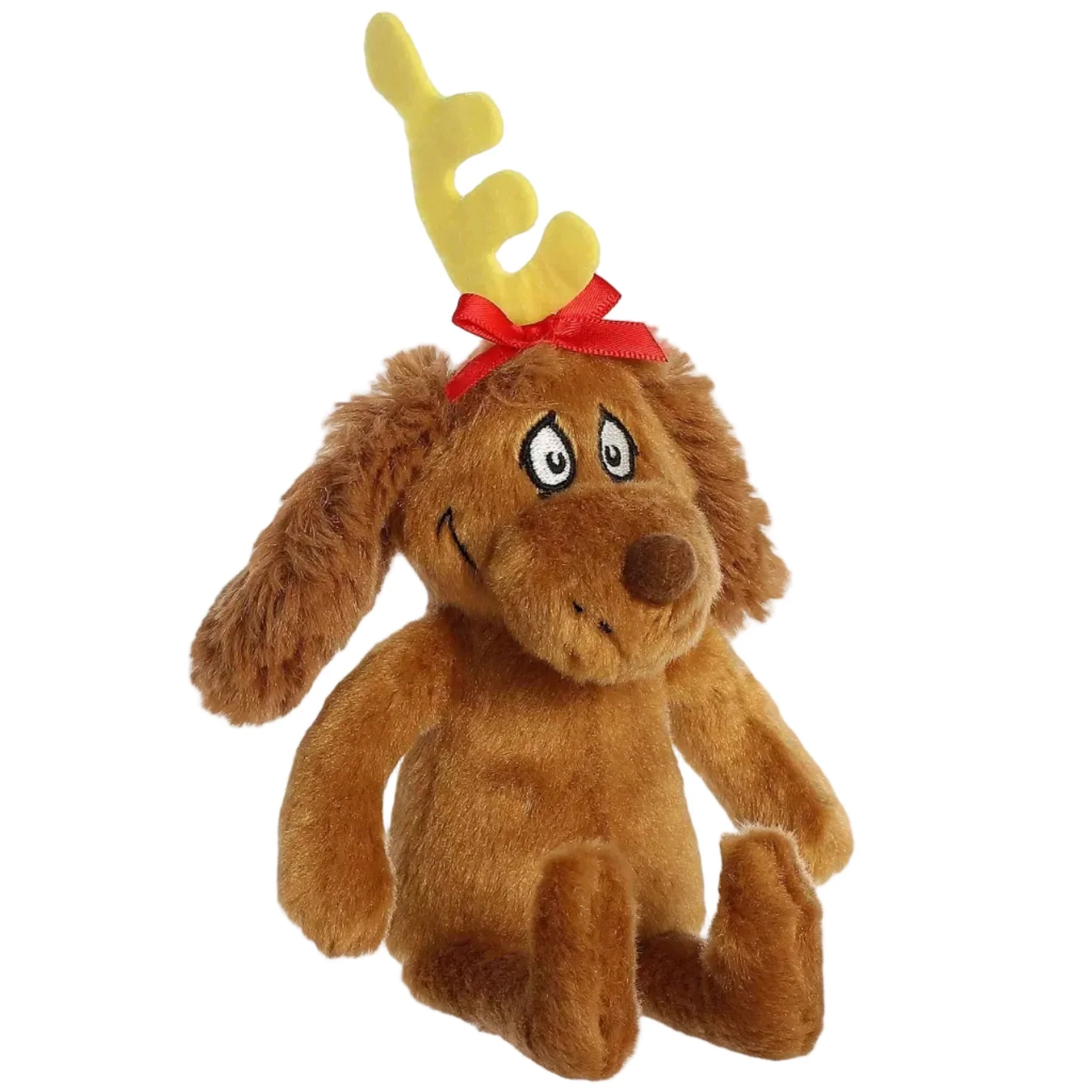 Max the Dog Stuffed Animal Plush Toy with Antler Holiday Edition