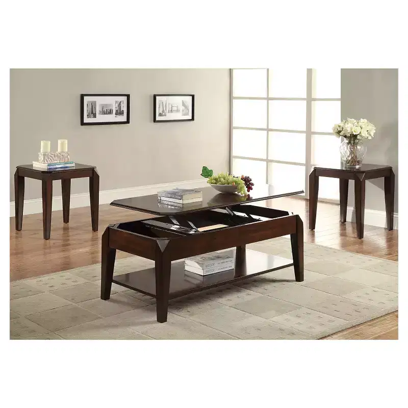 Walnut Square End Table with Tapered Legs