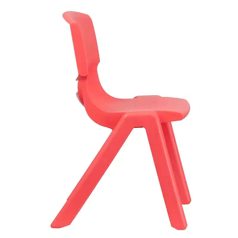 Emma and Oliver 5 Pack Plastic Stackable School Chair with 15.5'' Seat Height