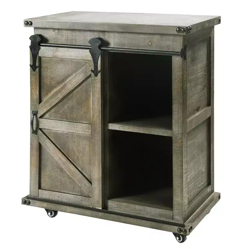 Presley Side Cabinet with Barn Door - StyleCraft