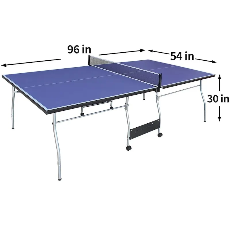 8FT Foldable Tennis Table Ping Pong Table Set, 2 Paddles & 3 Balls
