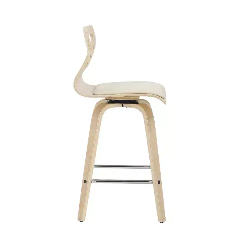 Set of 2 Folia Upholstered Counter Height Barstools - Lumisource