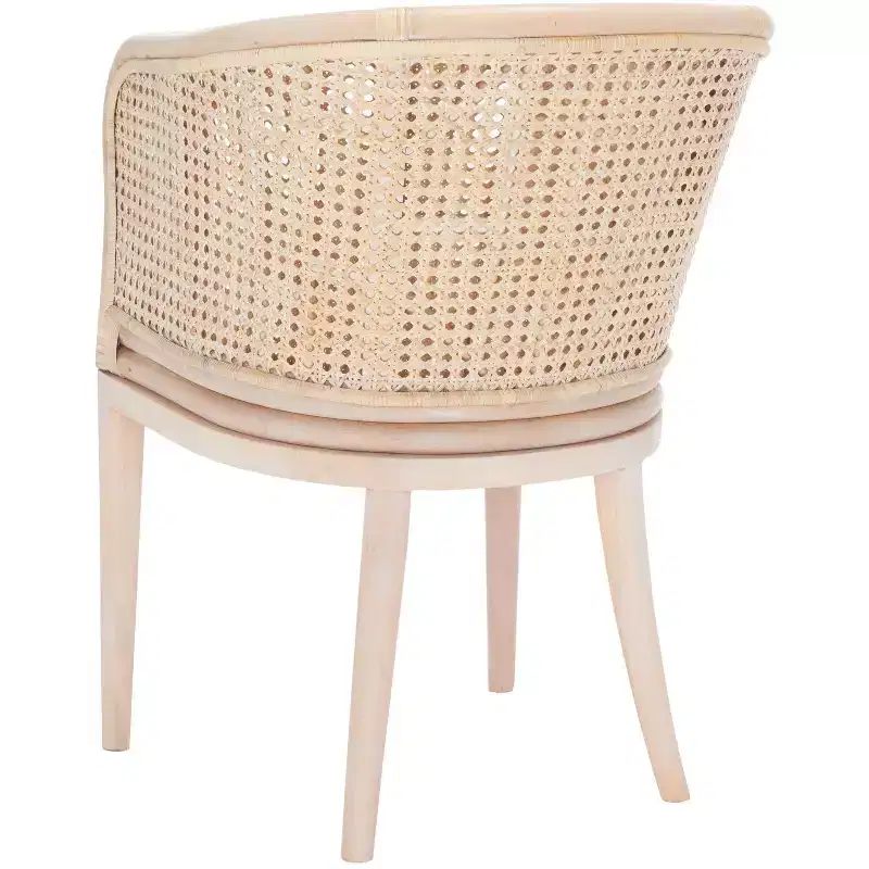 Sistine Arm Chair WithCushion - SEA4020A - Natural/White Washed - Safavieh