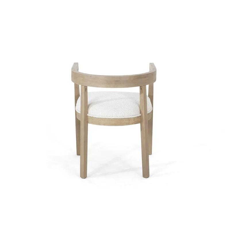 Ladieu Fabric and Wood Tub Dining Chairs Set of 2by Christopher Knight Home