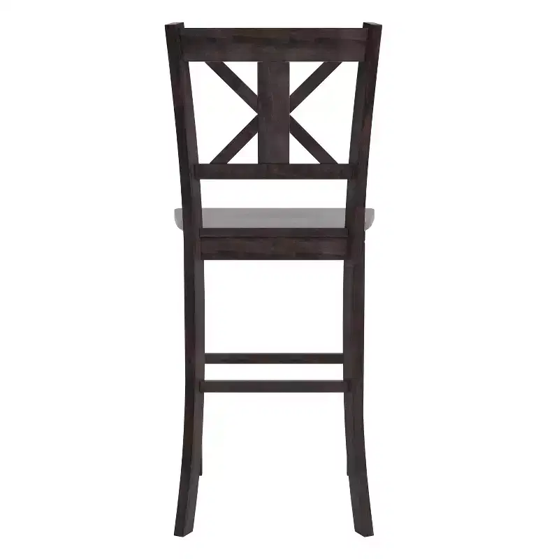 Commercial Grade Solid Wood Modern Farmhouse Counter Height Barstool