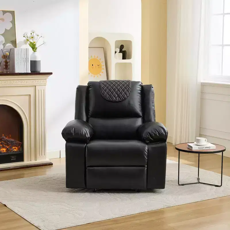 GustoWave Adult Recliner Chair with Heating & Massage, 135 Adjustable Manual Recliner with Side Storage Pockets & Remote Control