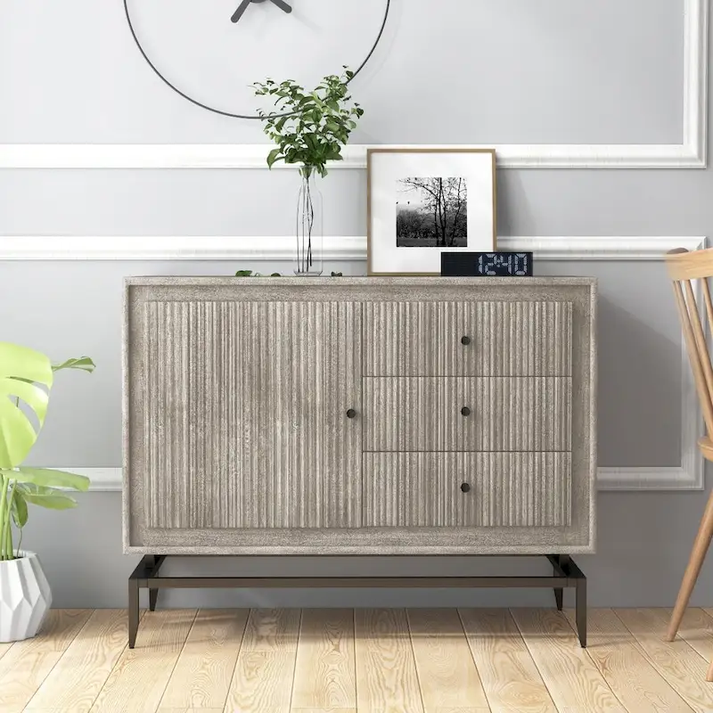 3-Drawer Wood Accent Cabinet - 39.5 x 16 x 31