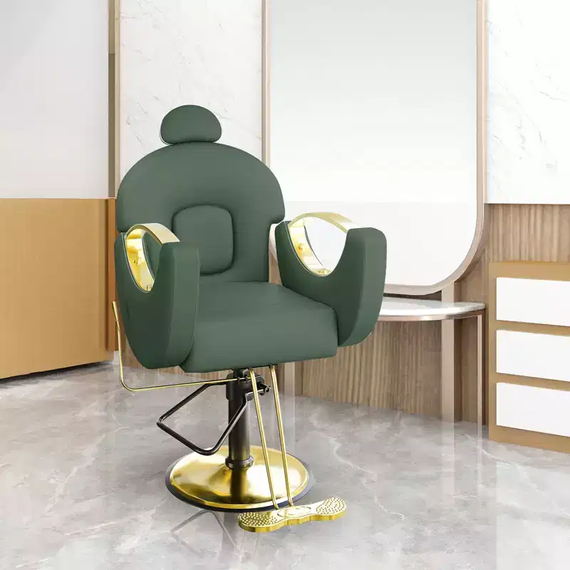 COZONY Barber Chair for Hair Stylist, Reclining Salon Chair with Hydraulic Height Adjustment & 360 Rotation, Max Load 330 LBS, Beauty Spa Equipment