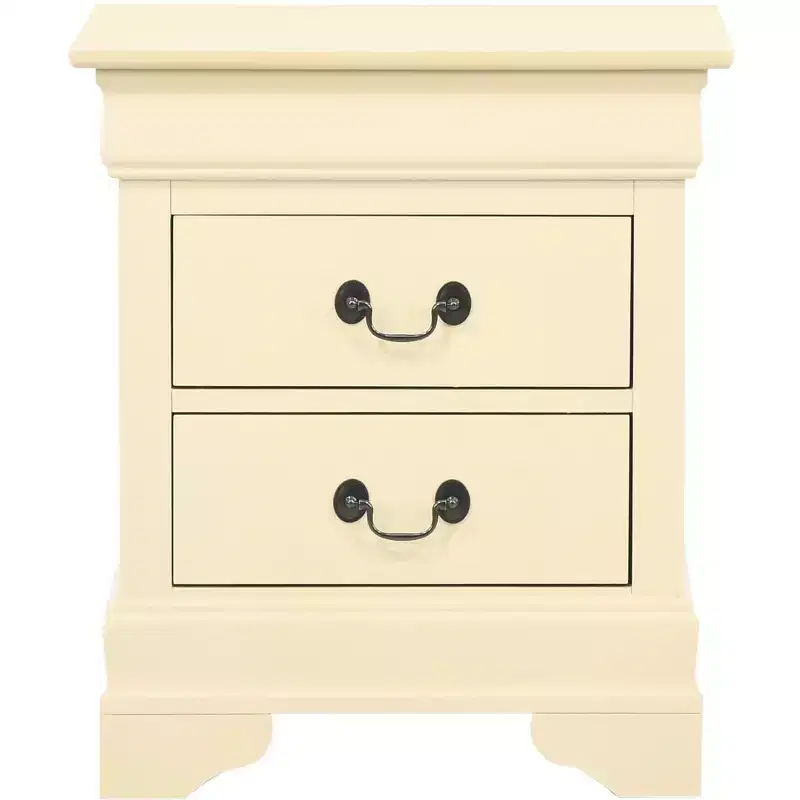 Louis Philippe 2-Drawer Nightstand (24 in. H X 21 in. W X 16 in. D)