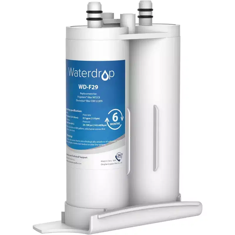 Waterdrop Replacement for Frigidaire and Electrolux WF2CB, PureSource2, NGFC 2000, FC100, Kenmore 9916, EWF2CBPA,Refrigerator Water Filter(1)