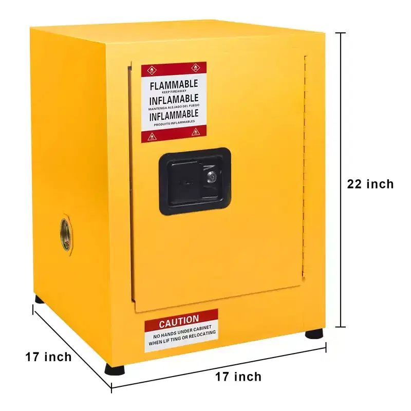 Galvanized Steel Flammable Liquids Safety Cabinet, Fireproof & Leakproof