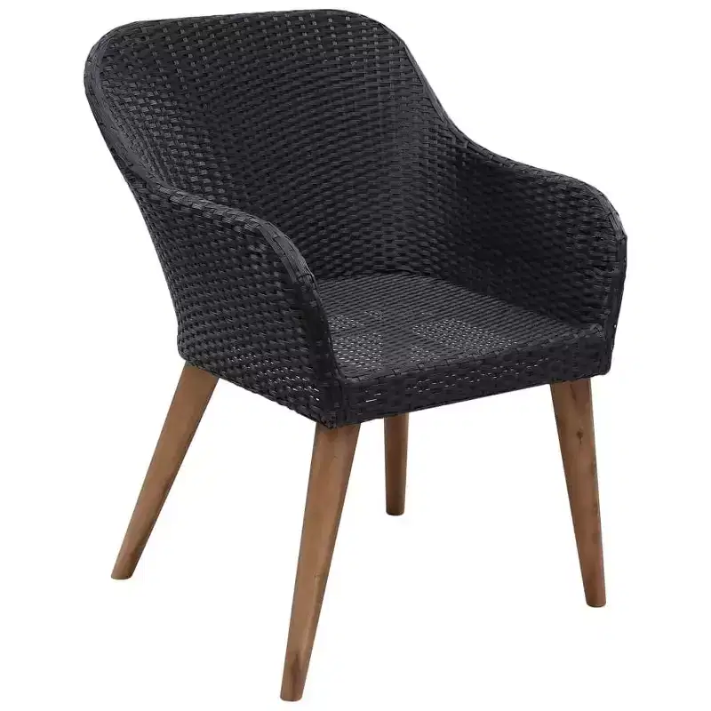 vidaXL Garden Chair 2 pcs 62.5 x 55 x 82 cm Poly Rattan
