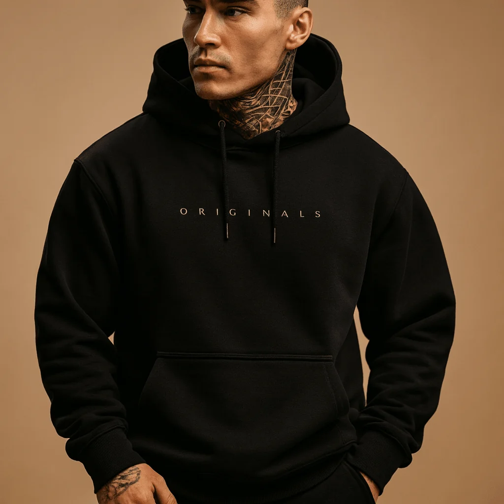 Sweatshirt Men Hooded Comfortable Fit Everyday Wear