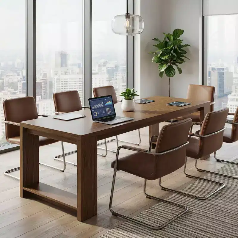 MAYEERTY 86 Two Person Computer Desk, Long Office Desk Conference Table