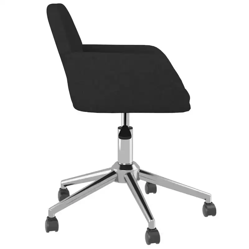 vidaXL Swivel Dining Chairs 2 pcs Light Gray Fabric