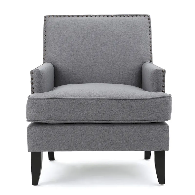 Tilla Studded Fabric Club Chair by Christopher Knight Home