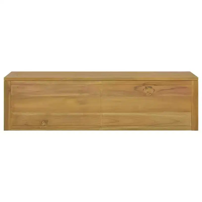 vidaXL Bathroom Cabinet Natural Teak Solid Teak Wood