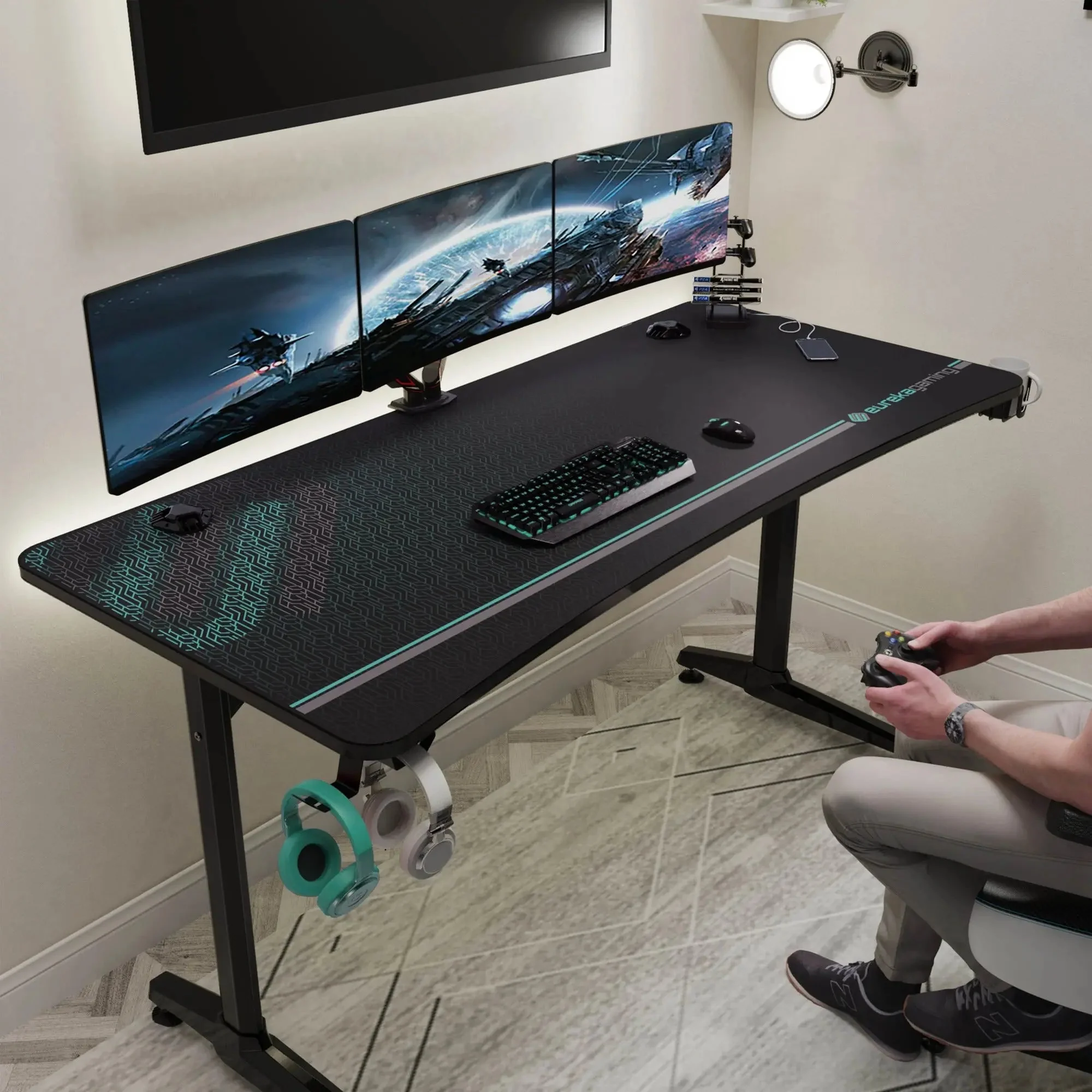 Full-Surface Mousepad Gaming Desk (60x27)