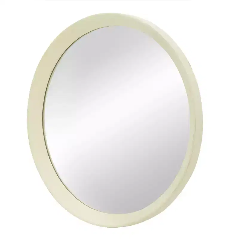 20 Inch Round Mango Wood Wall Mirror