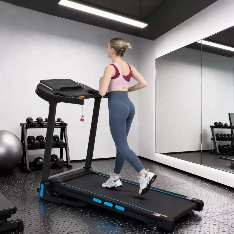3.5HP Foldable Treadmill for Home with Incline, 10MPH, 350Lbs Capacity, Heart Rate Sensors, Type-C & USB Charging, Bluetooth Speaker