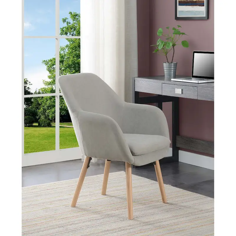 Convenience Concepts Take a Seat Charlotte Wingback Upholstered Accent Armchair