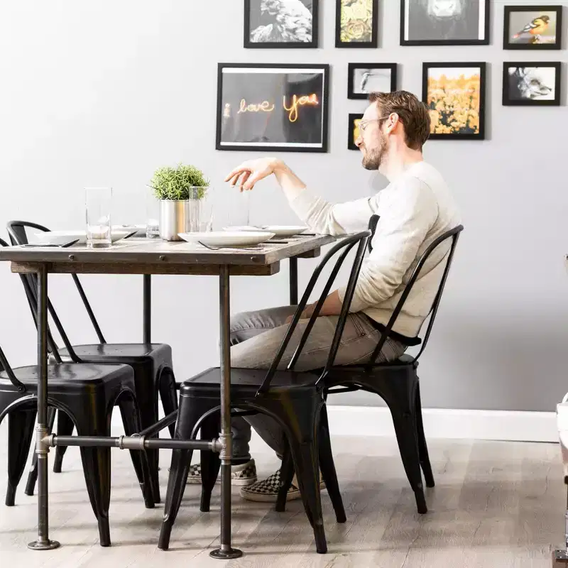 Poker Kitchen Table By PIPE DECOR