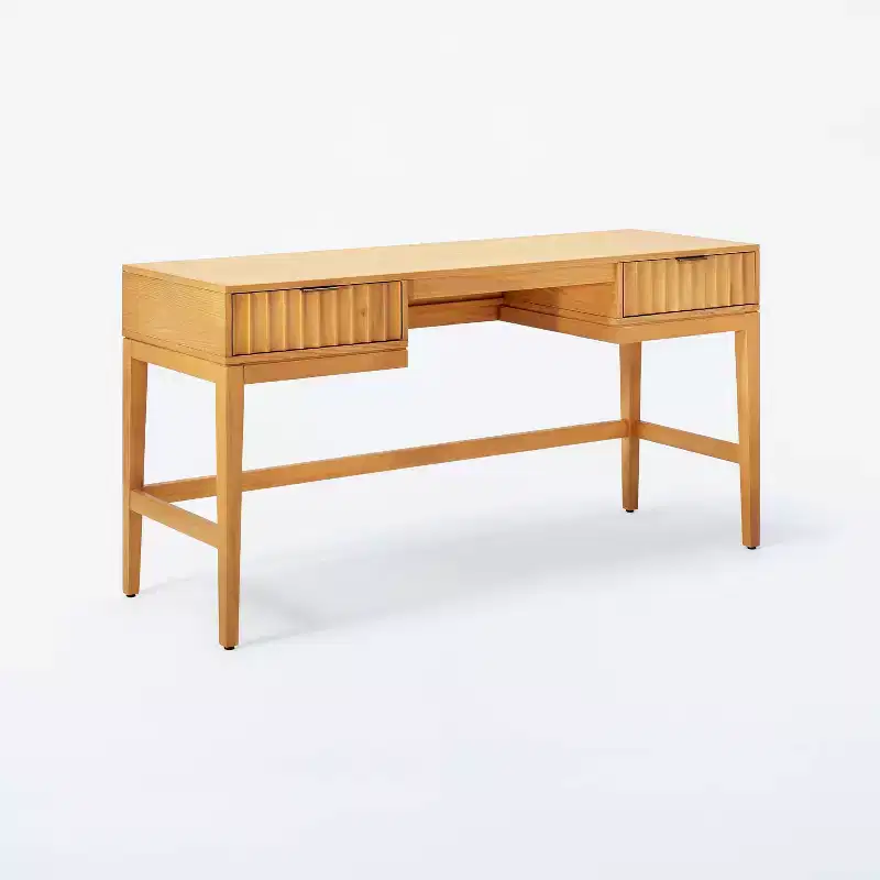 Thousand Oaks Wood Scalloped Desk - Threshold designed with Studio McGee