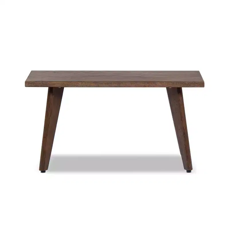 35.5 Solid Red Oak Wood Bench