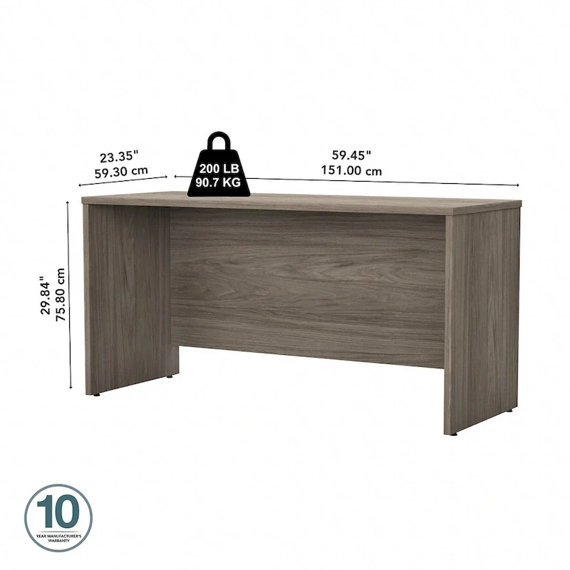 60W x 24D Credenza Desk