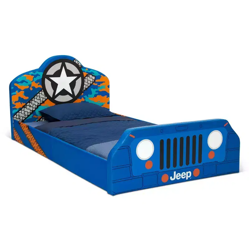 Delta Children Jeep Upholstered Twin Bed