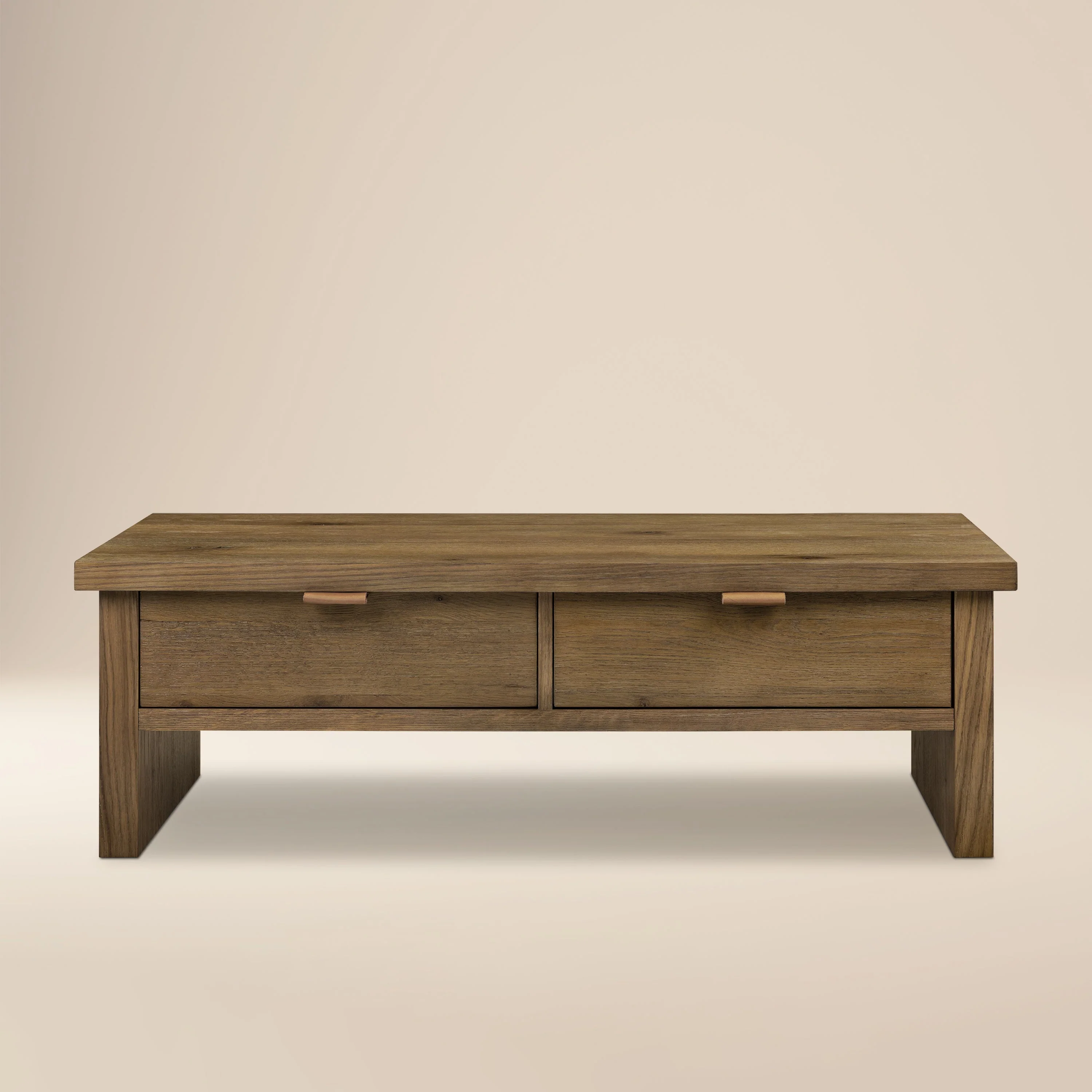 Modern Drift Oak Oak Wood Coffee Table for Living Room