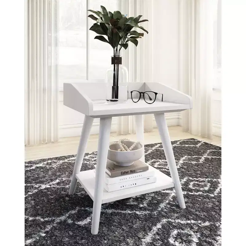 Signature Design by Ashley Casual Blariden Accent Table White