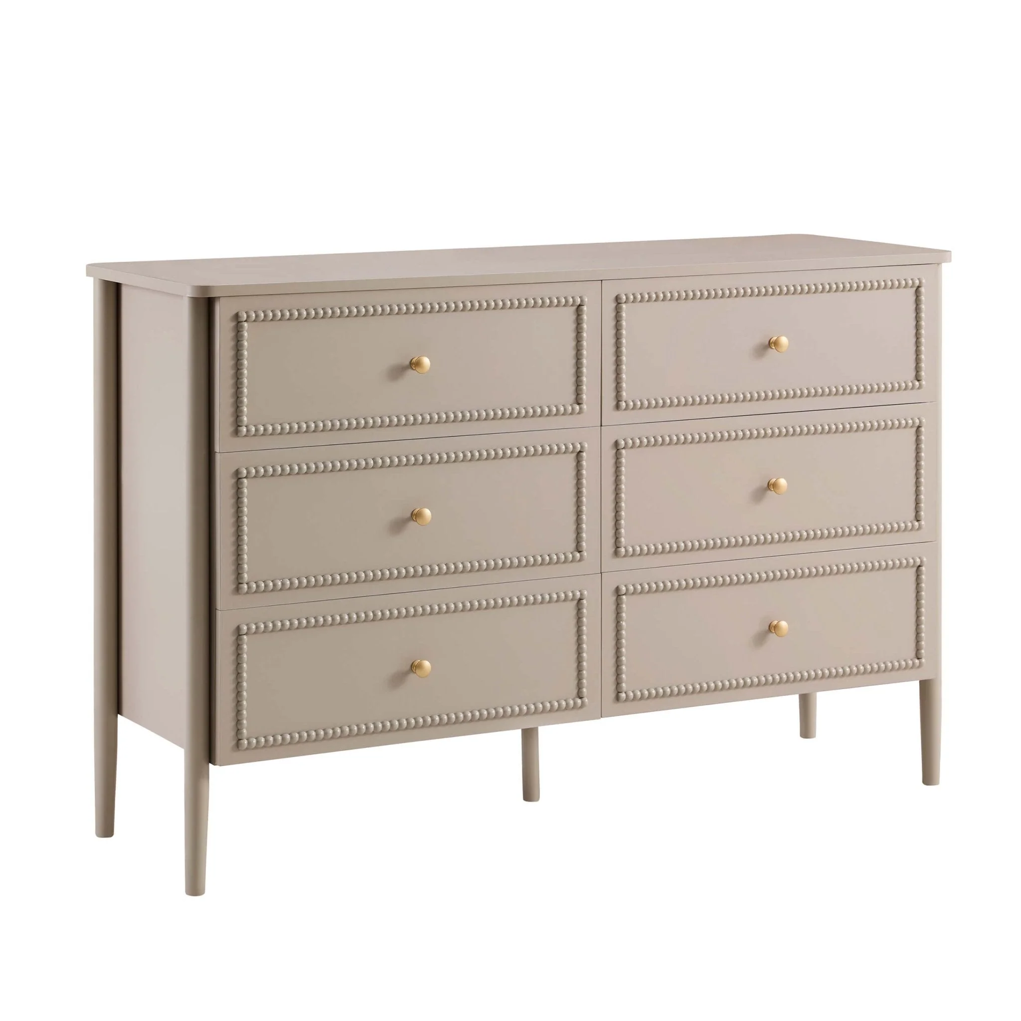 6 Drawer Chest - Taupe