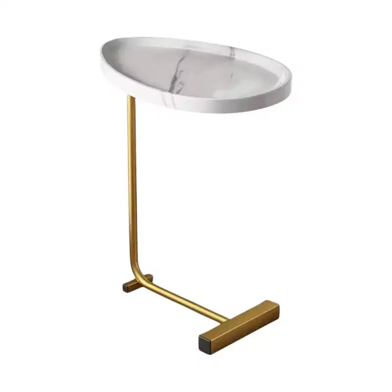 Nickel Iron Round Drum End Tables