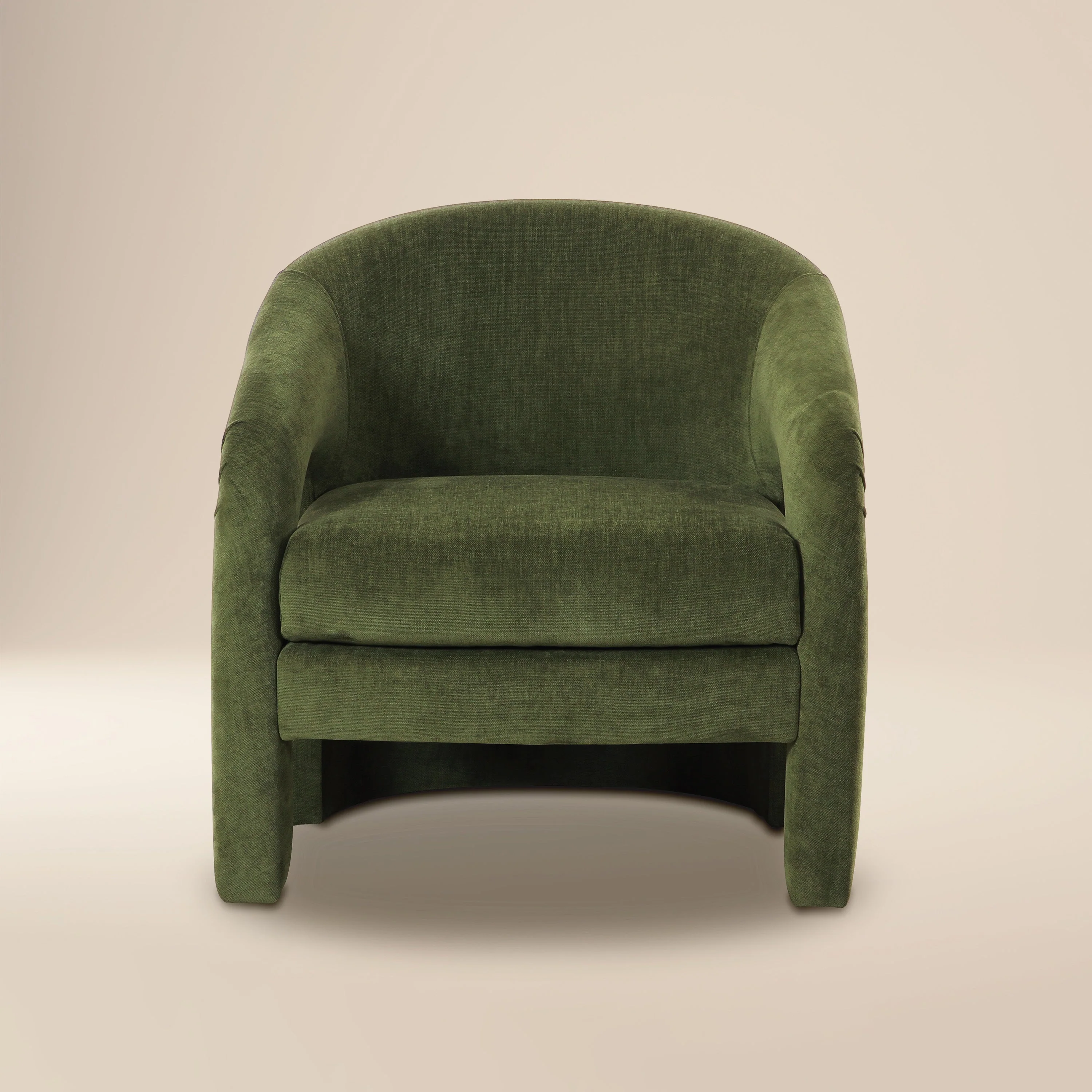 Modern Distressed Green Lounge Chair for Living Room