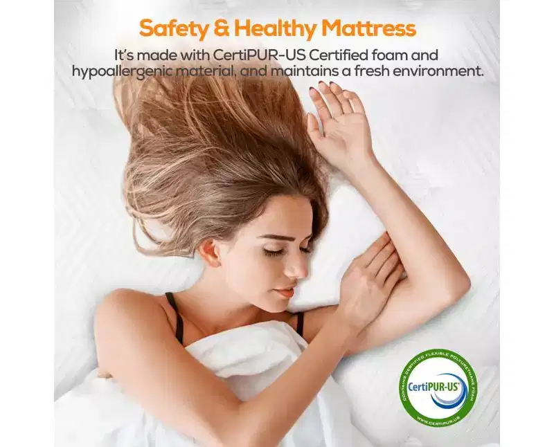 14-Inch King Hybrid Mattress – Cooling Gel Foam, Pocket Coils, Medium Firm