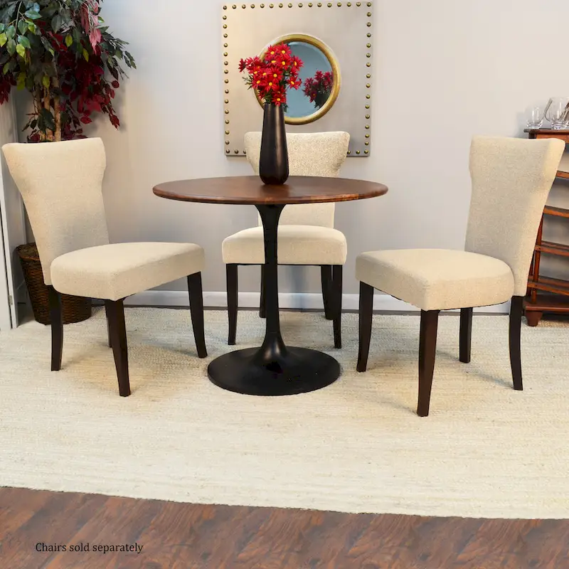 Carolina Living Alden Wood Top 36 Round Dining Table