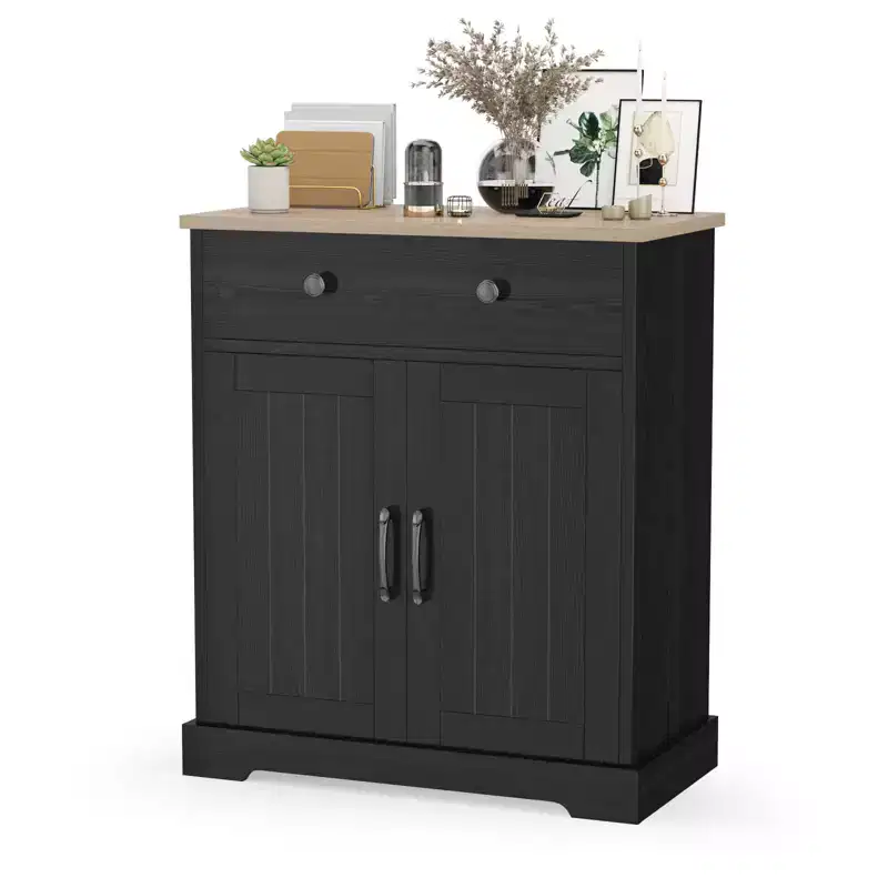 Kitchen Storage Cabinet,Modern Buffet Cabinet with Storage, Coffee Bar with 2 Drawers and 2 Doors,Floor Sideboard Buffet for Living Room, Dining Room